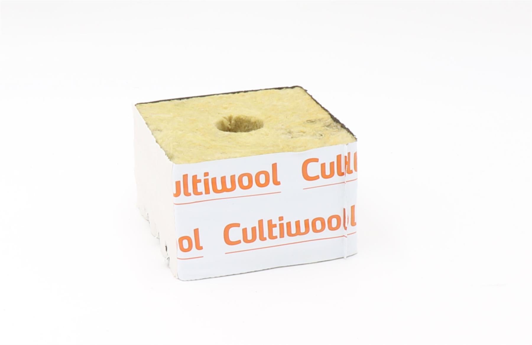 Cultiwool 100mm (4") Cubes - Small Hole (28/35) 100mm x 100mm x 65mm