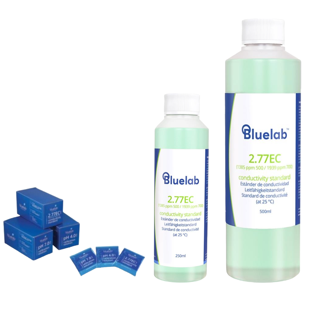 Bluelab 2.77 EC Conductivity Standard Solution - 250ml, 500ml, x 30 Sachets (MAIN)