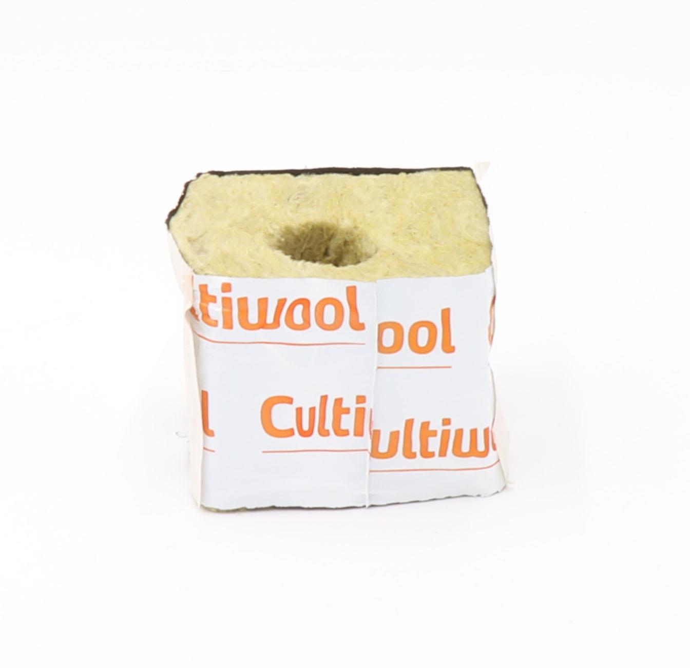 Cultiwool 100mm (4") Cubes - Small Hole (28/35) 100mm x 100mm x 65mm