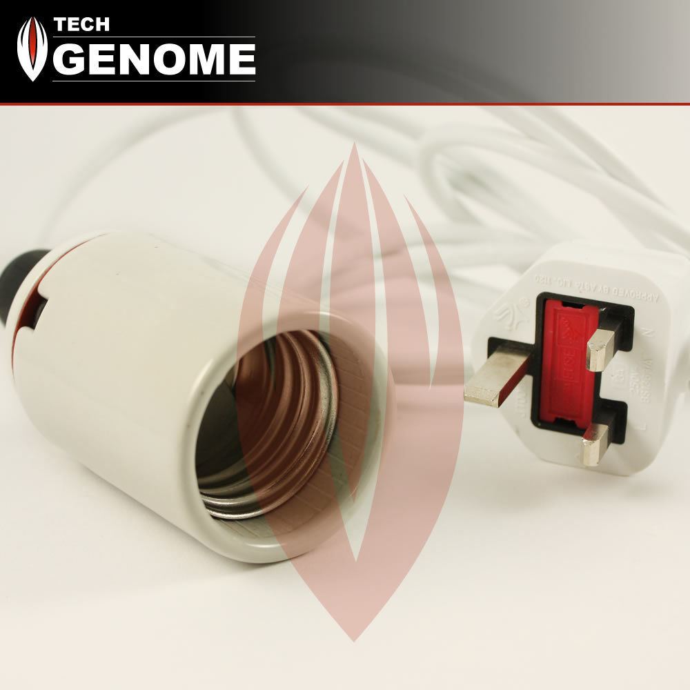 Senua CFL E40 Bulb Hanger 4m (UK Plug)