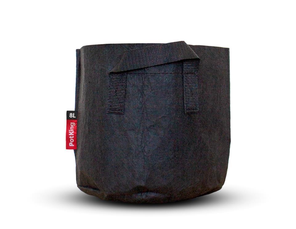 PotKing Round Black Fabric Pot
