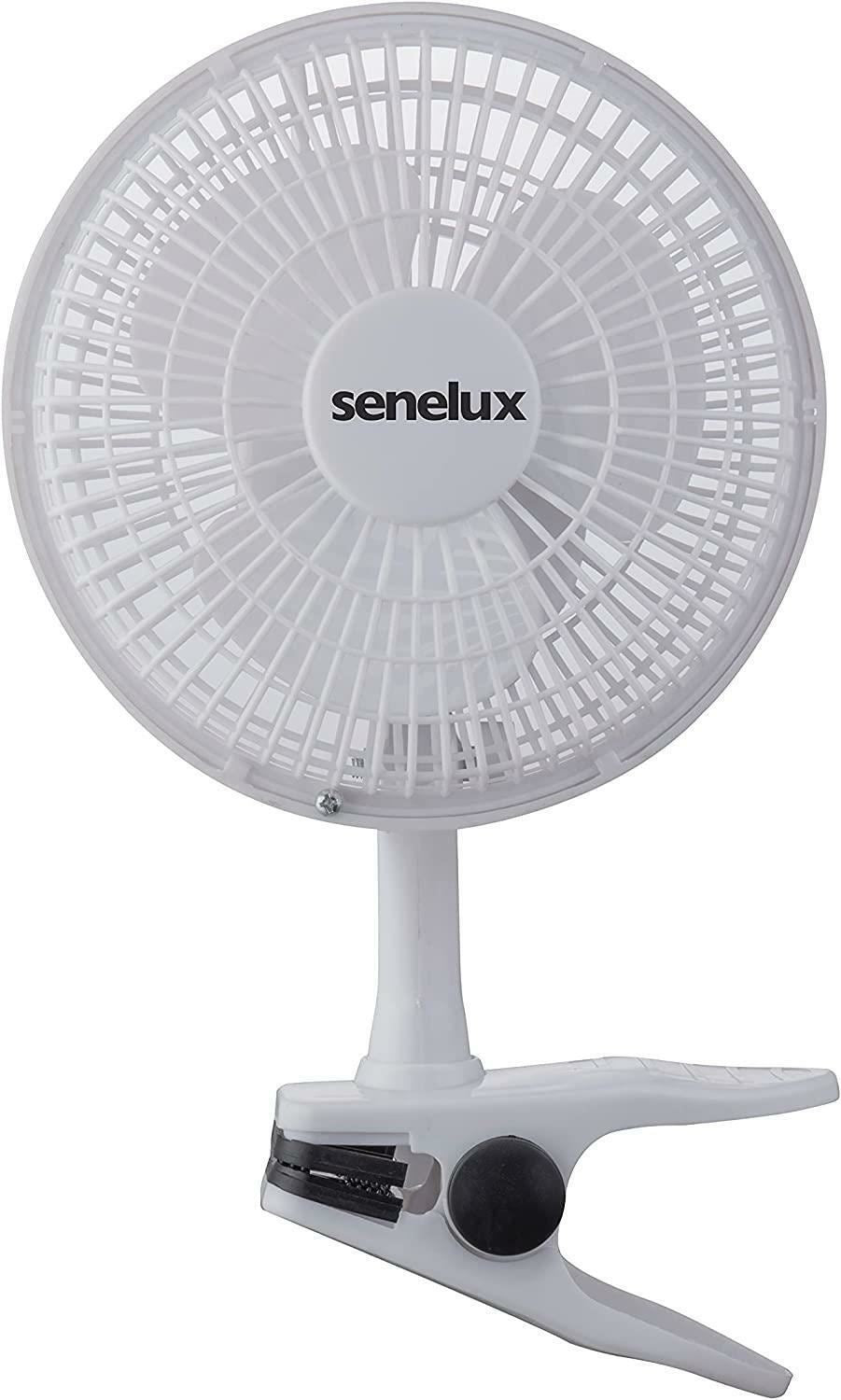 Senelux 6-Inch (15cm) Clip-On Fan – 2 Speeds