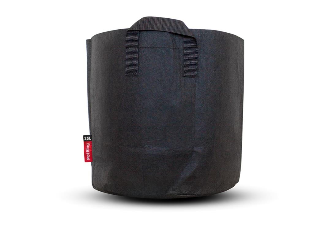 PotKing Round Black Fabric Pot