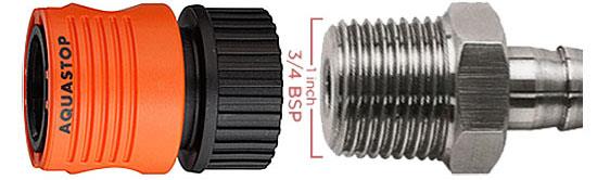 Claber Female Hose End Connector with Shut-Off – Control Water Flow Easily