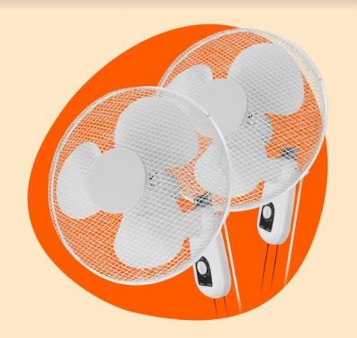 16" (400MM) WALL FAN TWIN PACK