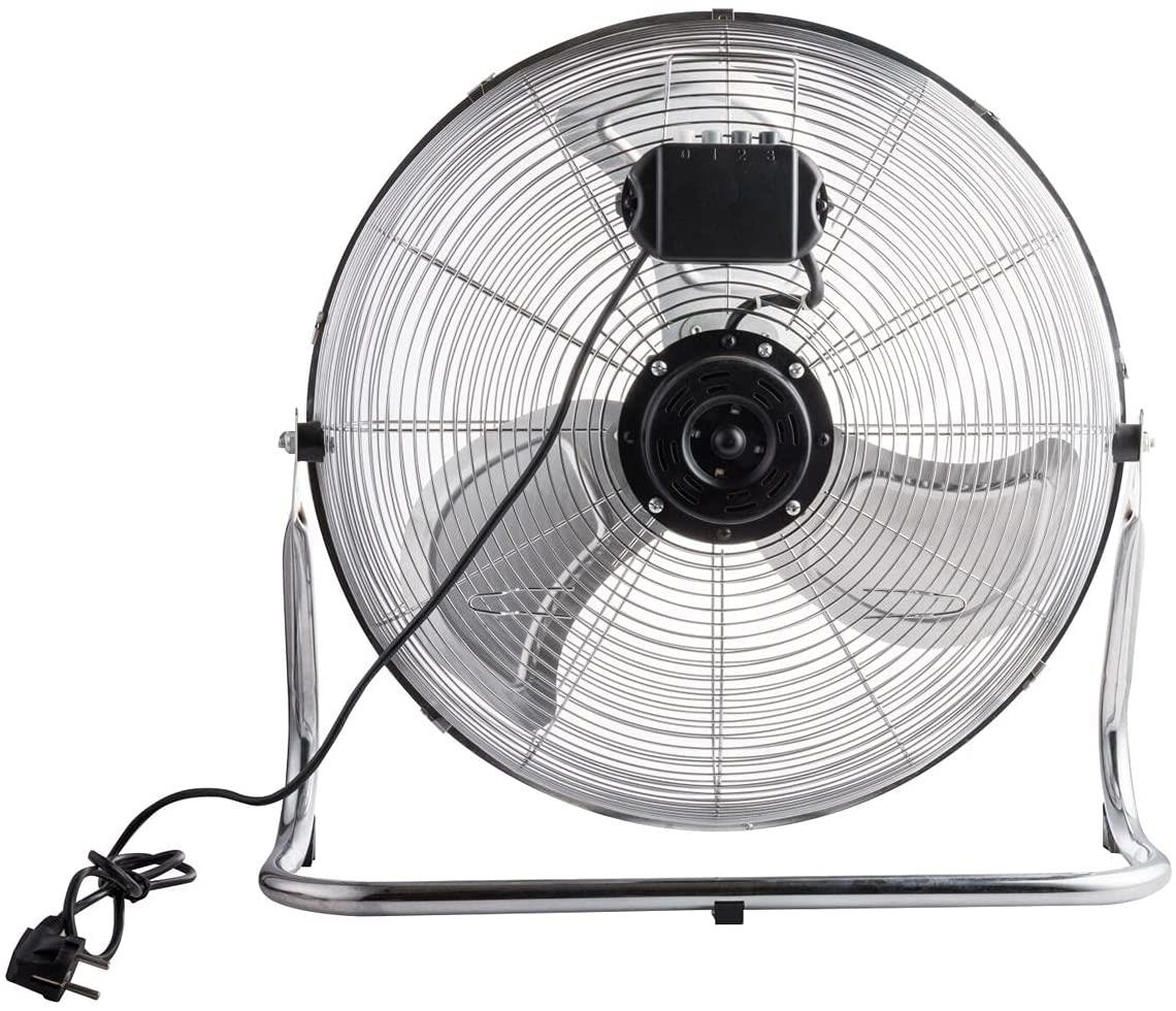Senelux 20" (50cm) Metal Chrome Floor Stand Fan