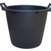 30L black round pot with handles