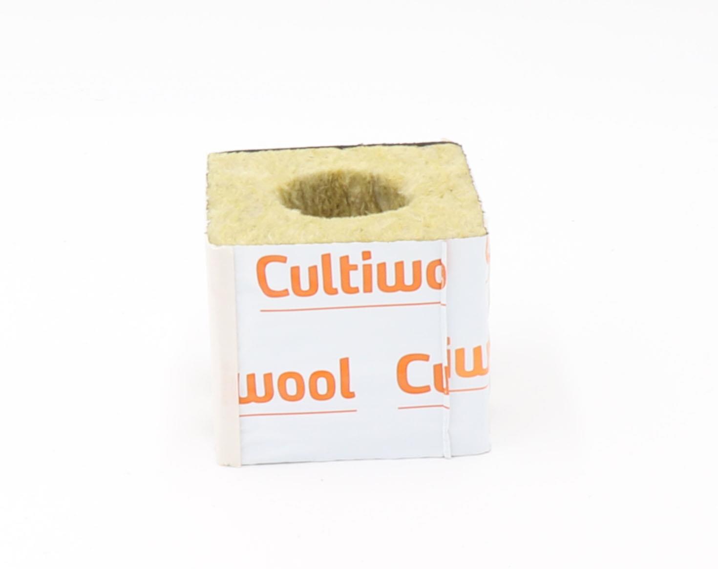 Cultiwool 100mm (4") Cubes - Small Hole (28/35) 100mm x 100mm x 65mm