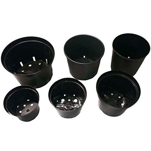 Senua Round Plastic Pot - Durable Plant Pots for Indoor and Outdoor Growing