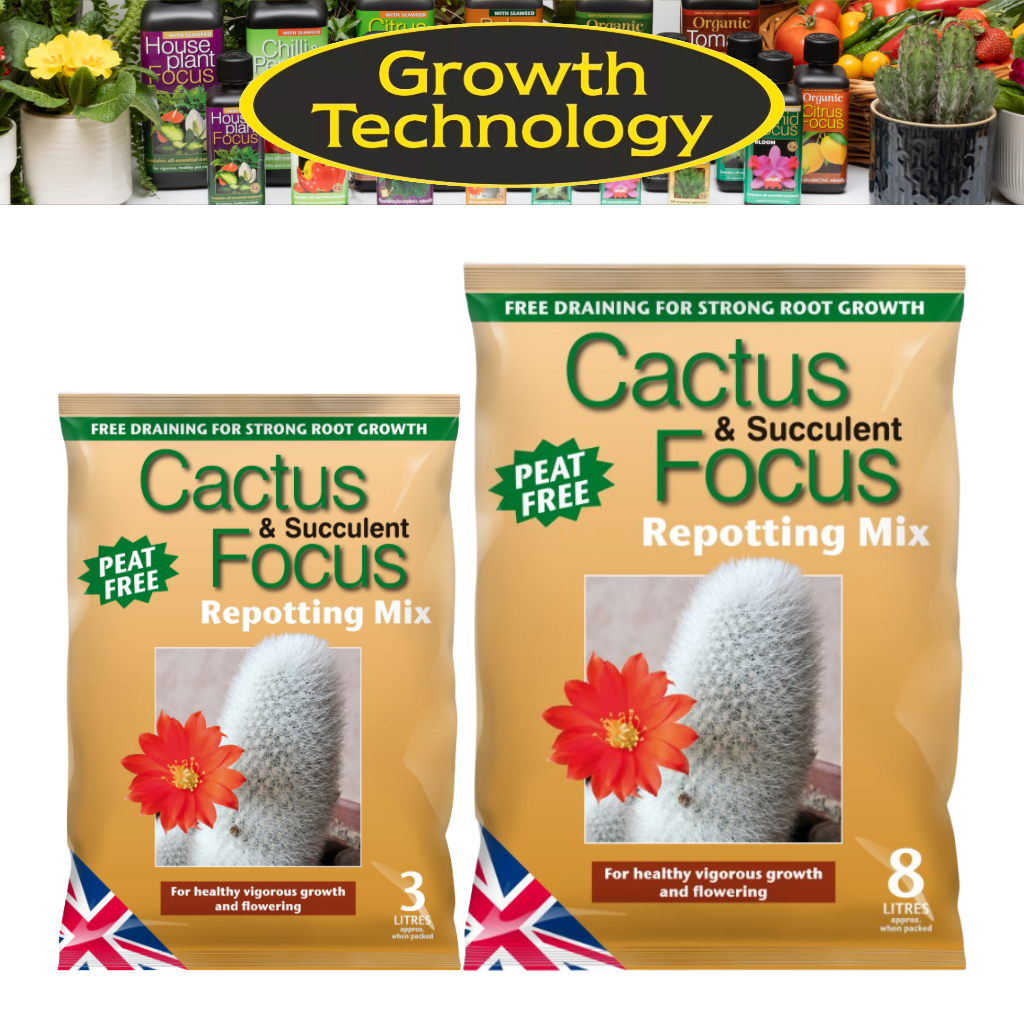 cactus and succulent focus repotting mix Growth Technology Cactus Focus Repotting Mix