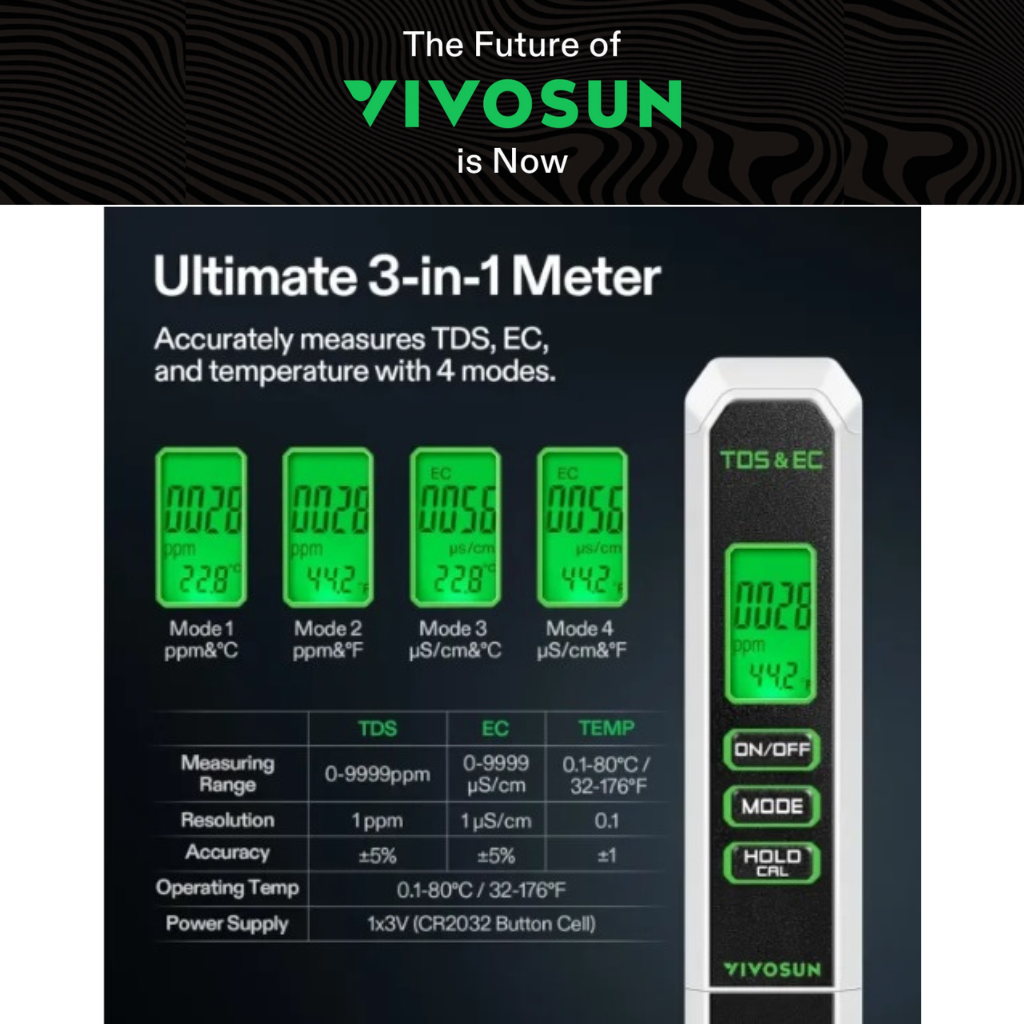 Vivosun pH and TDS Meter Combo Water Test Kit