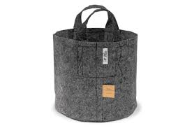 Root Pouch Grey Fabric Pots with Handles