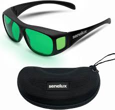 Senelux Indoor Hydroponics LED Grow Room Glasses with Glasses Case
