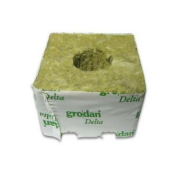 Grodan Delta Blocks - 75mm x 75 x 65 (3") Small Hole