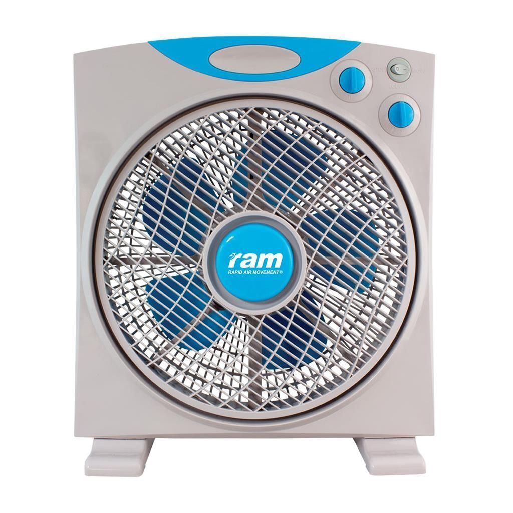 RAM 12" 300mm 3 Speed Oscillating Eco Box Fan