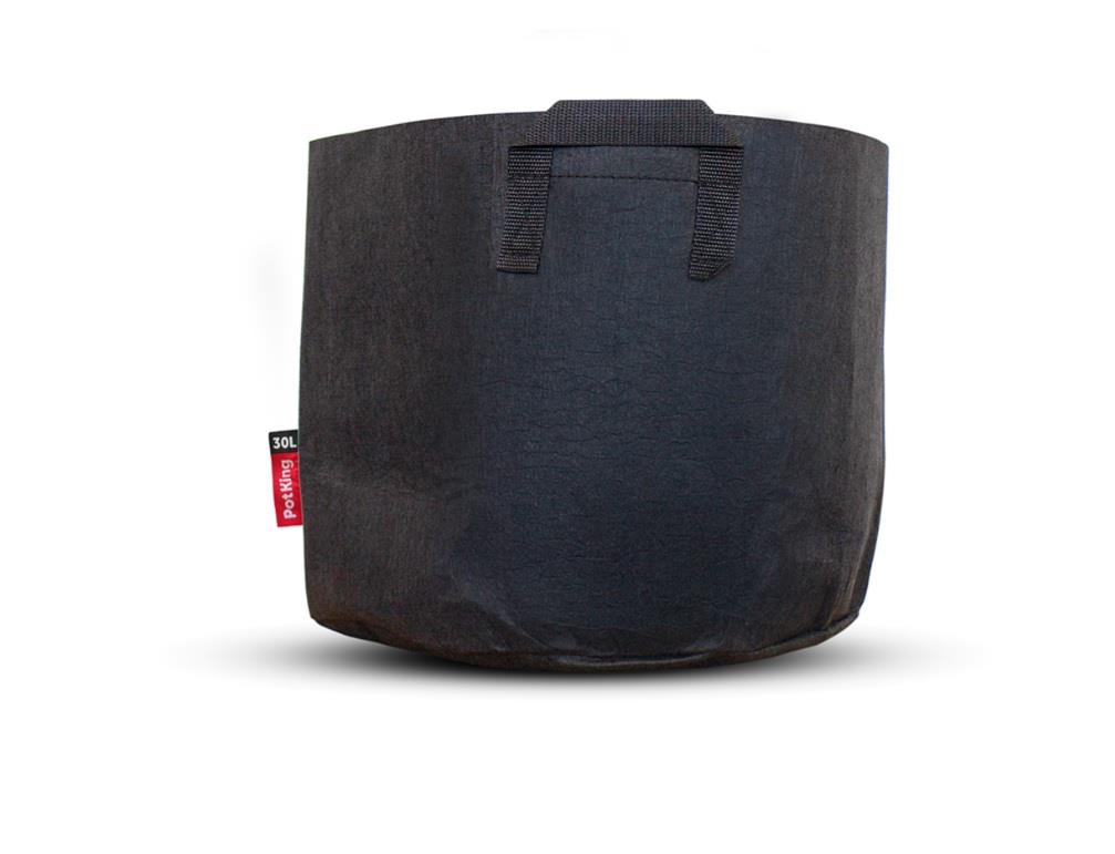 PotKing Round Black Fabric Pot