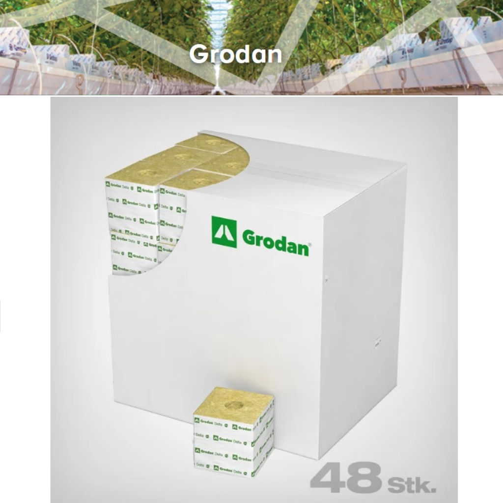 Grodan Delta Blocks - 150mm x 150 x 142 (6") Large Hole