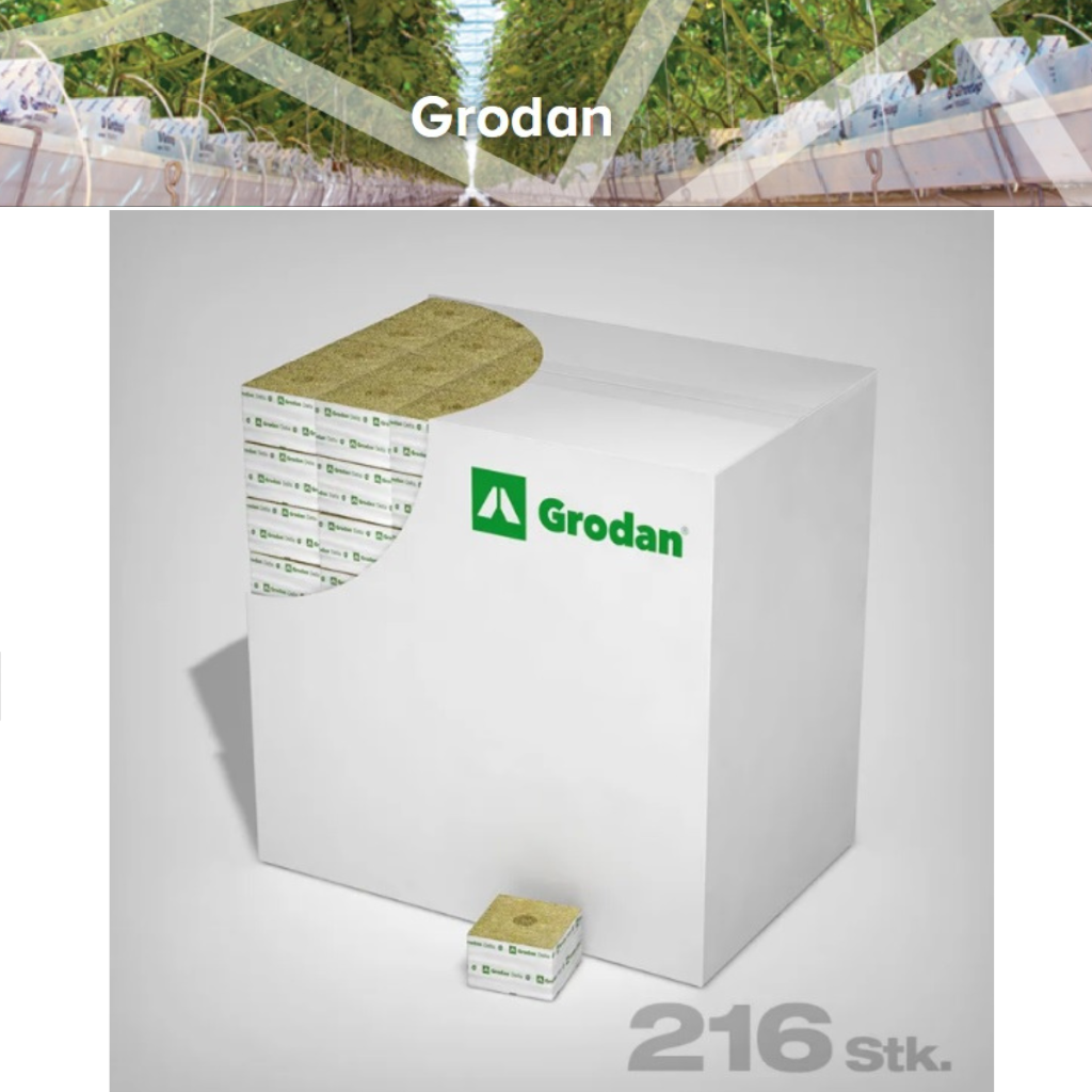 Grodan Delta Blocks - 100mm x 100 x 65 (4") Large Hole