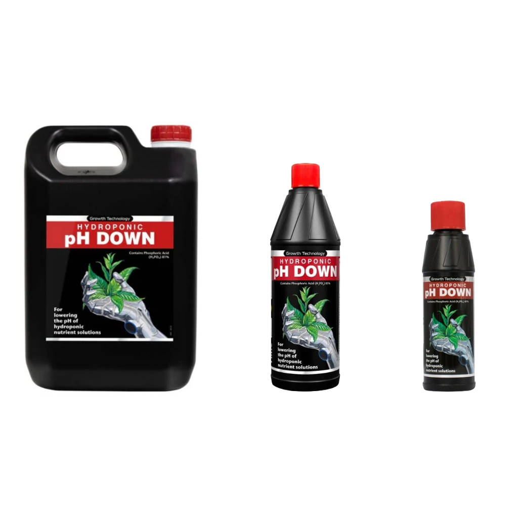 Growth Technology pH Down 30% - 5L, 1L, 250ml (MAIN)