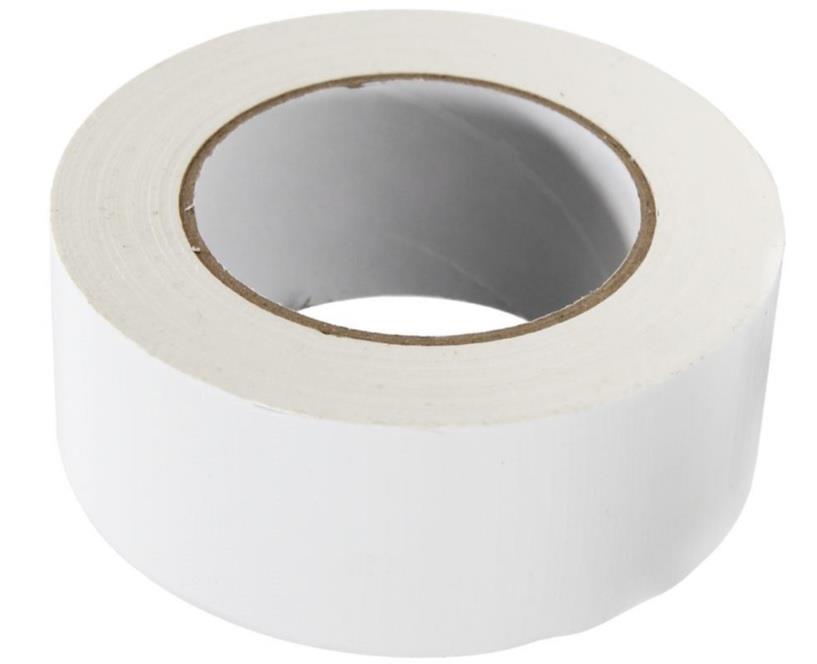 RAM 2" White Cloth Duct Tape – 48mm x 50mm