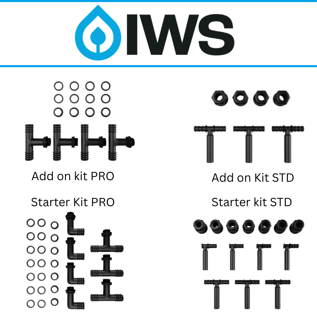 IWS Autodrain / Dripper 4 Pot Kit Bags