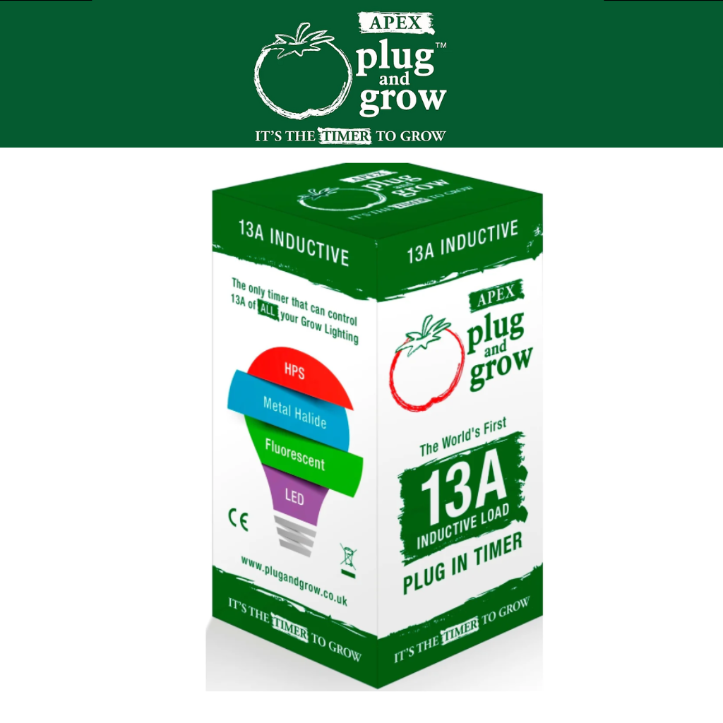 Apex Plug & Grow 24-Hour Single Plug Timer – 13A