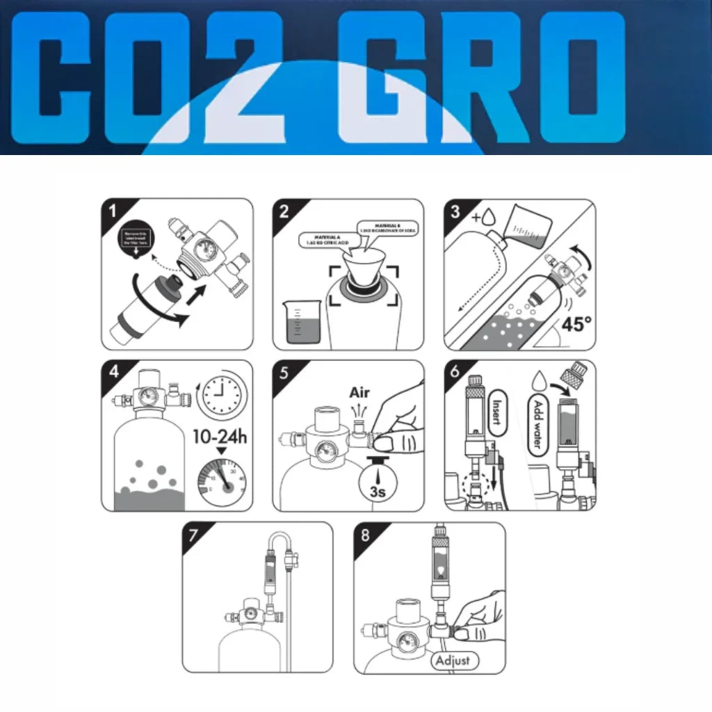 CO2Gro 12L DIY CO2 Generation System (With Solenoid)