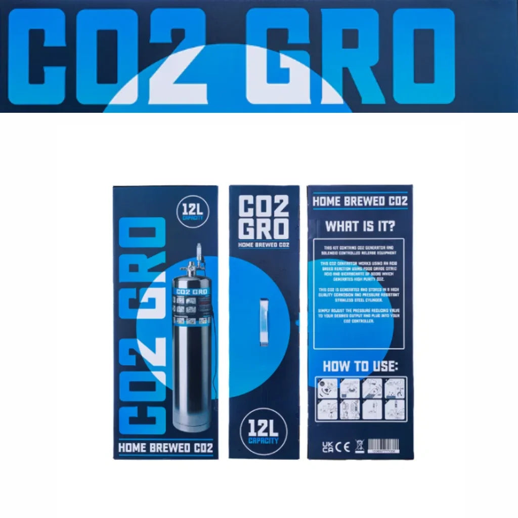CO2Gro 12L DIY CO2 Generation System (With Solenoid)