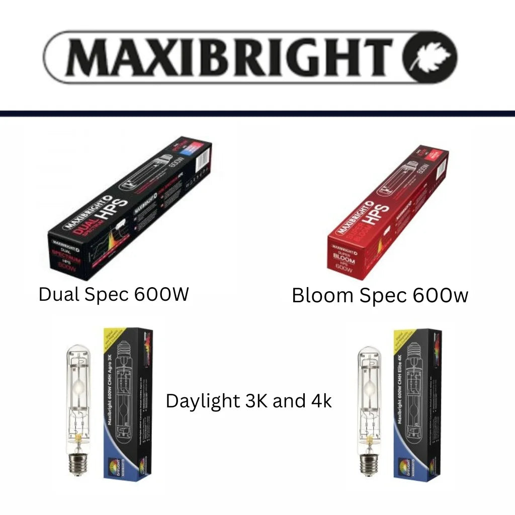 Maxibright 600W  HPS Bulbs