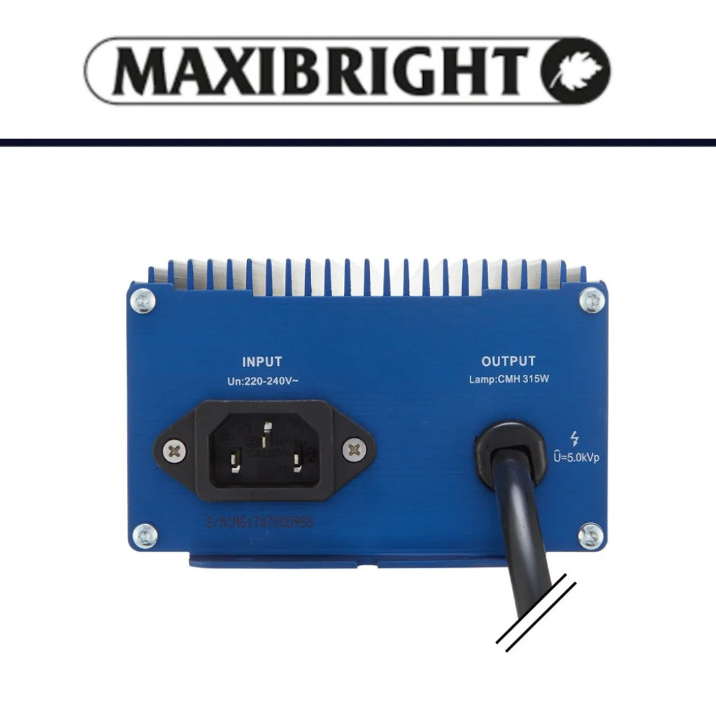 Maxibright Daylight 315W Digital Ballast BACK