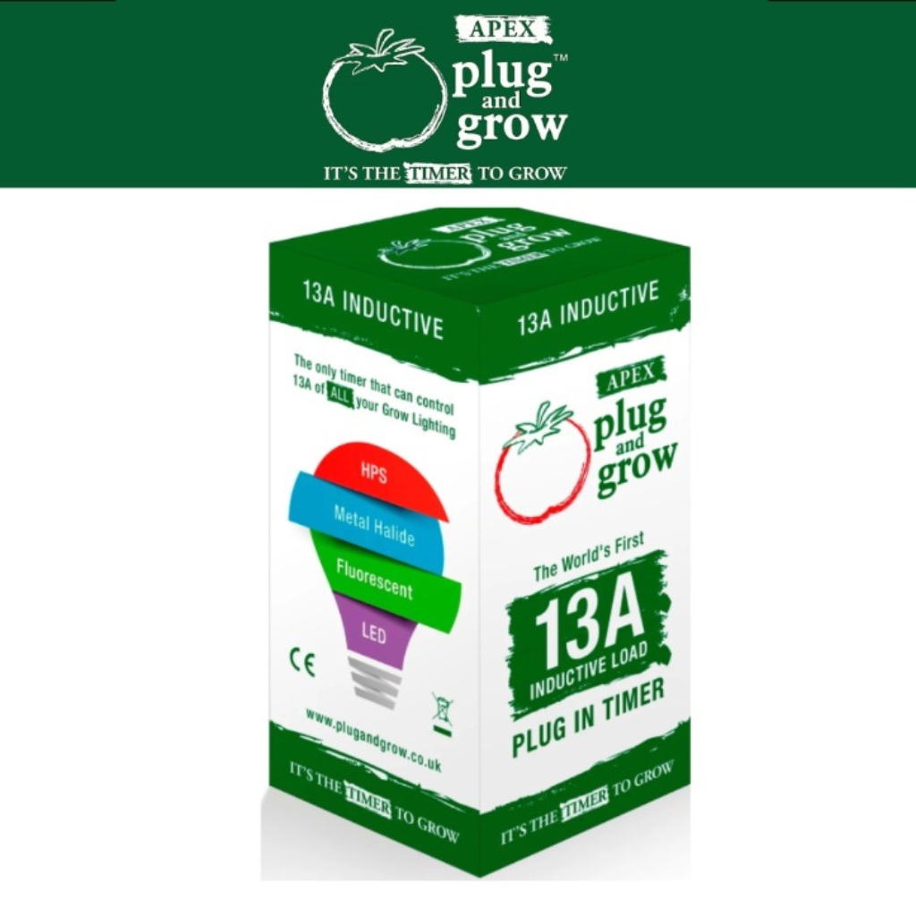Apex Plug & Grow 24-Hour Single Plug Timer – 13A