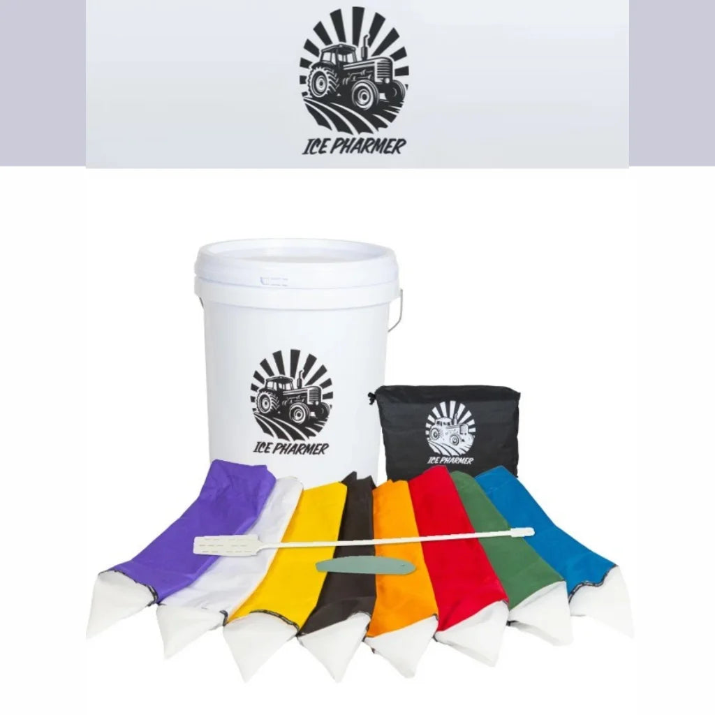 IcePharmer All Fabric Filter Bag Kit With 20L Bucket, Silicon Scraper & Paddle