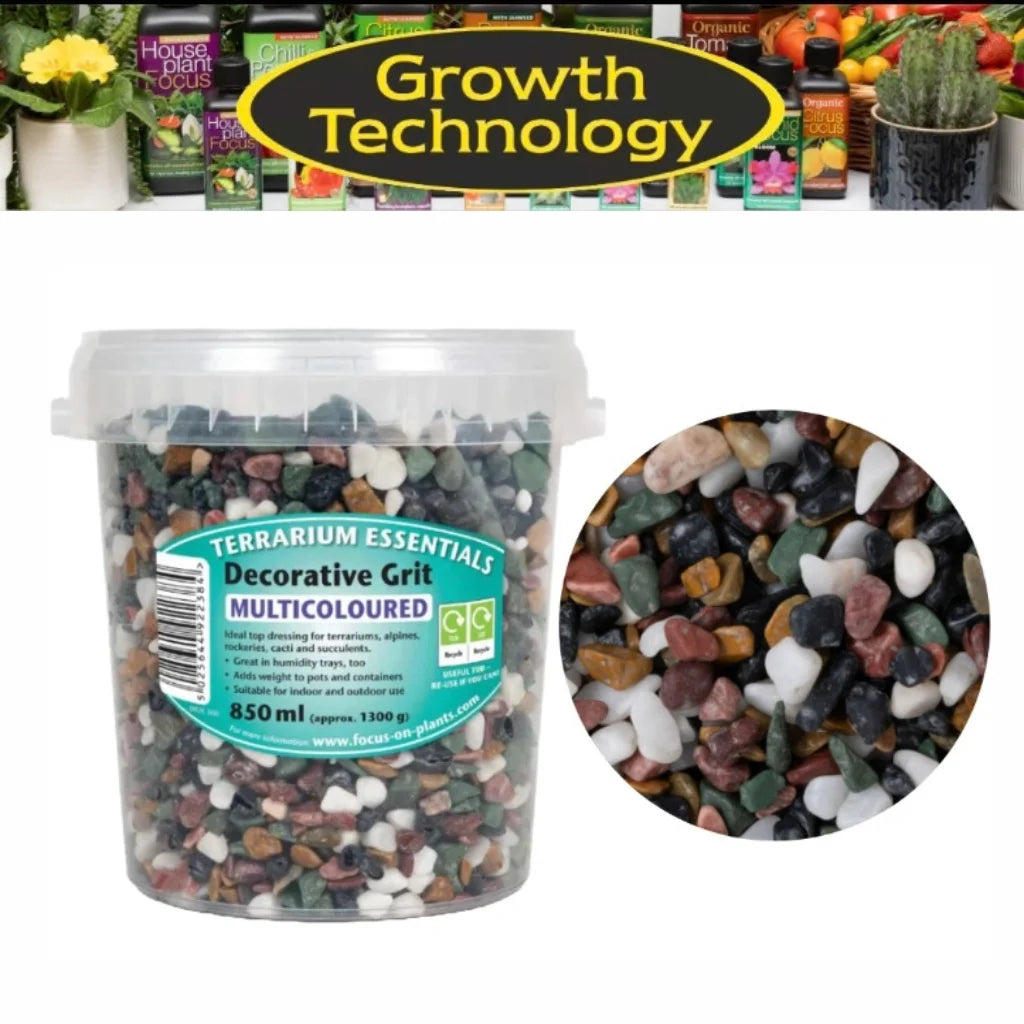 Growth Technology Terrarium Decorative Grit Multicoloured 850ml