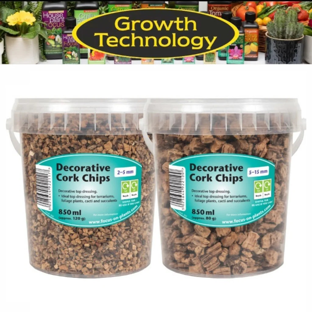 Growth Technology Terrarium Decorative Grit Cork Chips