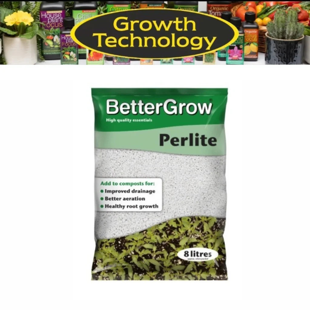 BetterGrow Perlite Plant Soil Additive Bag Growth Technology 8 litres