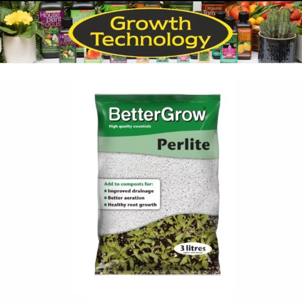 BetterGrow Perlite Plant Soil Additive Bag Growth Technology 3 litres