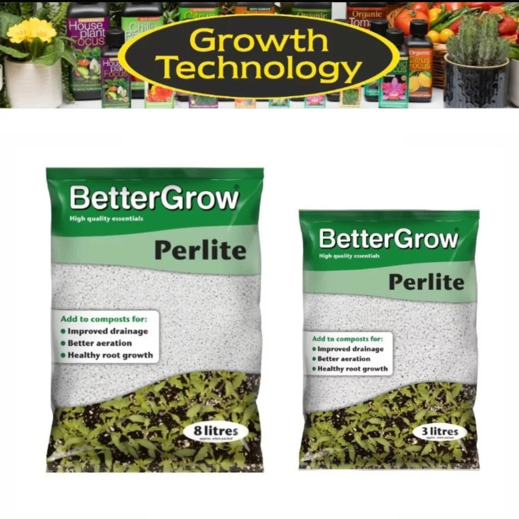BetterGrow Perlite Plant Soil Additive Bag Growth Technology