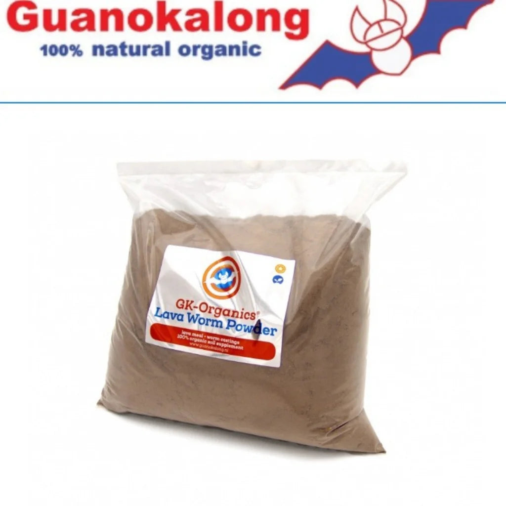 Guanokalong Lava Worm Powder – Organic Volcanic Rock Dust & Worm Castings Soil Improver, Natural Mineral & Trace Element Supplement