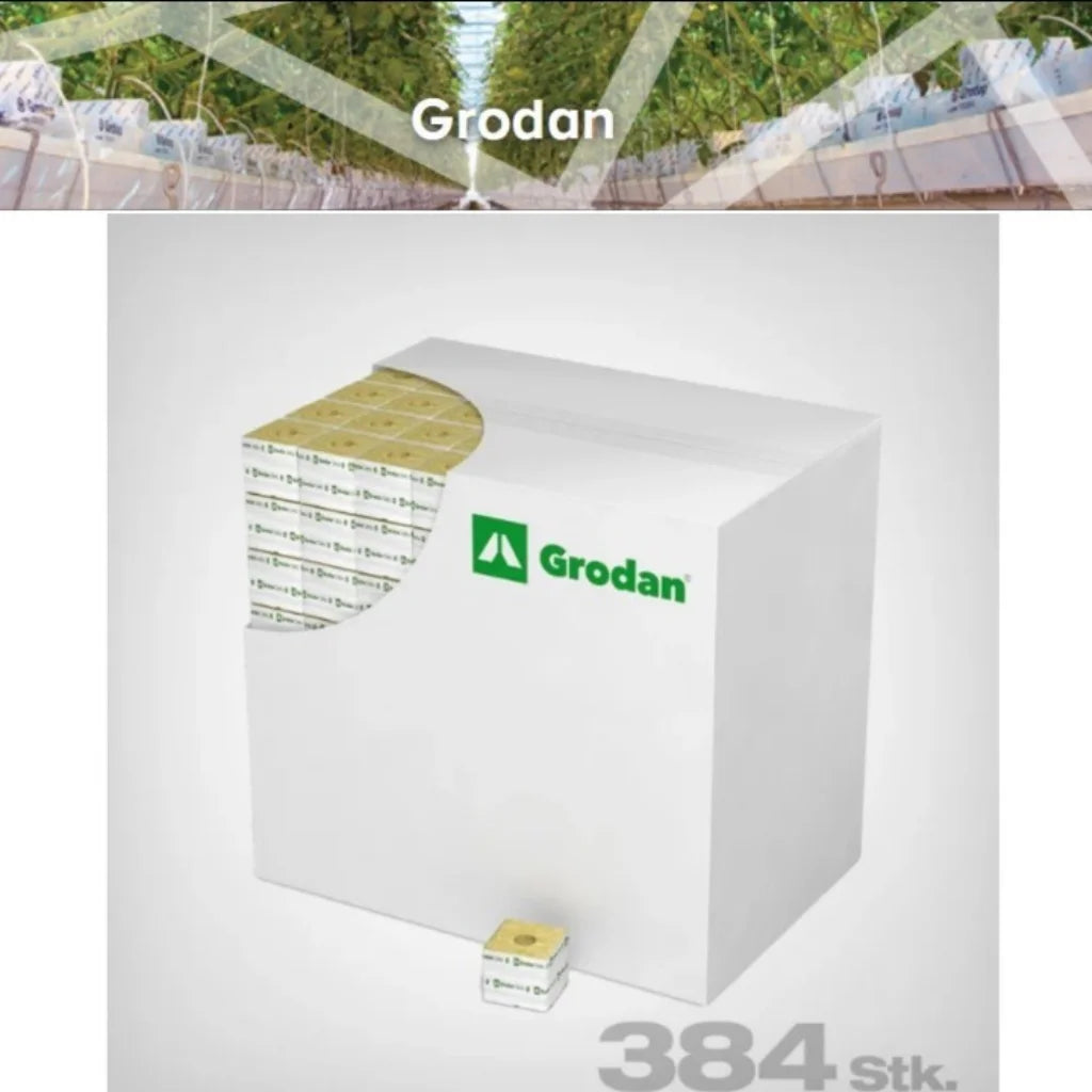 Grodan Delta Blocks - 75mm x 75 x 65 (3") Large Hole FULL BOX