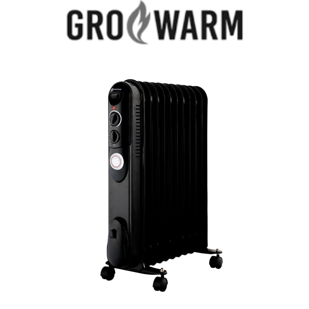 GroWarm 2500W Oil Heater with Timer