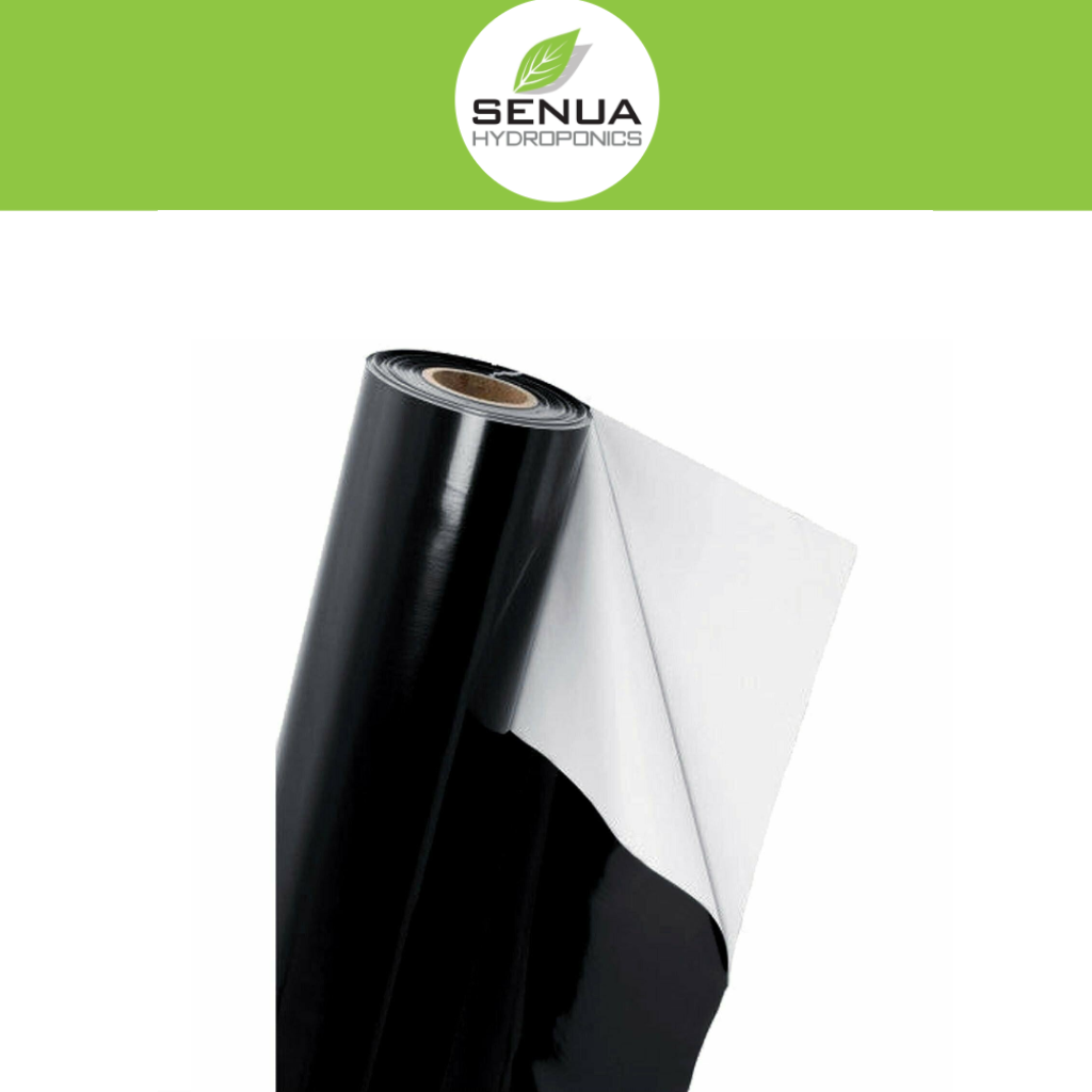 Black on White Mylar Sheeting – 85mu