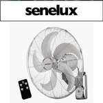 Senelux 16" Wall Mounted Chrome Fan