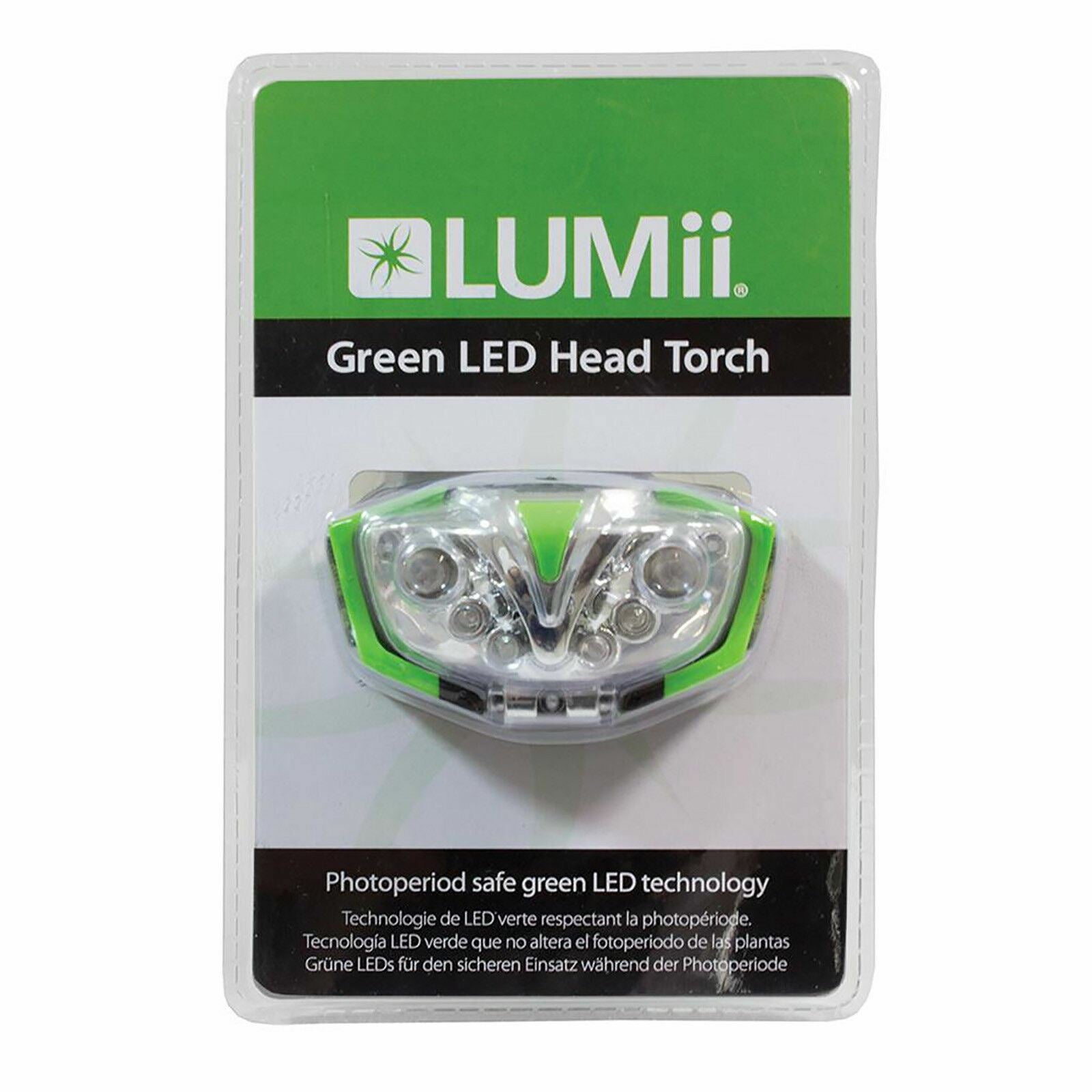 Lumii Green LED Head Torch