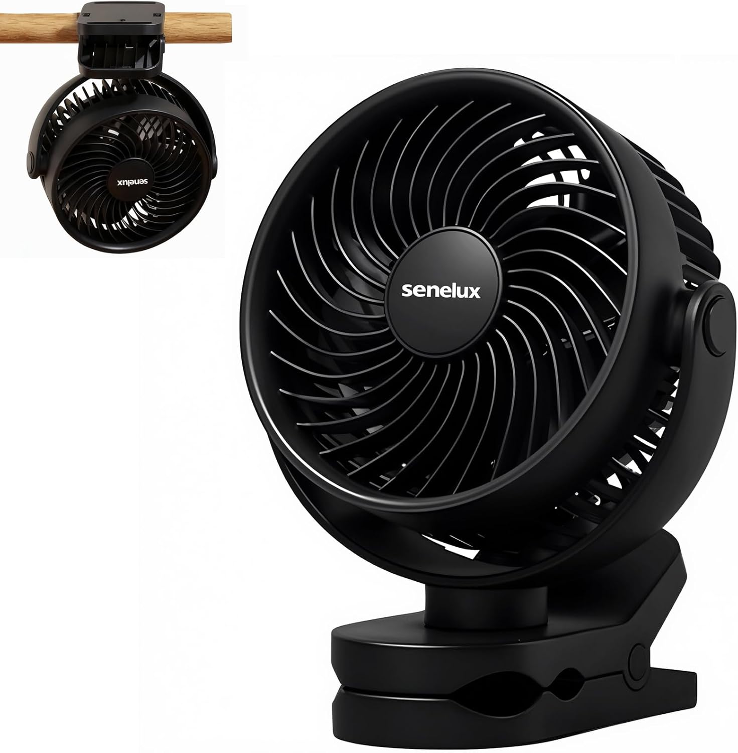 Senelux 5-Inch  Clip-On Fan 4 speed
