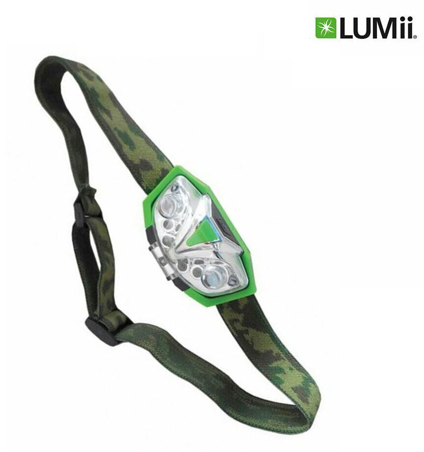 Lumii Green LED Head Torch Safe Hydroponic Growroom Light