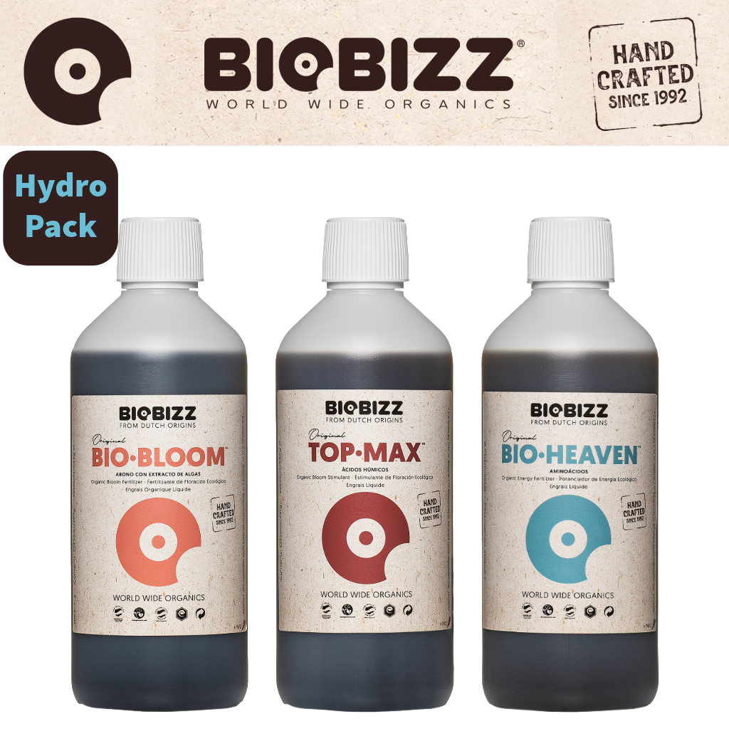BioBizz Hydro Pack 500ml – Bio Bloom, Bio Heaven & Top Max