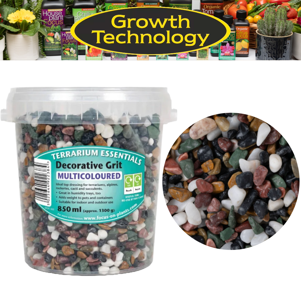 Growth Technology Terrarium Decorative Grit Multicoloured 850ml