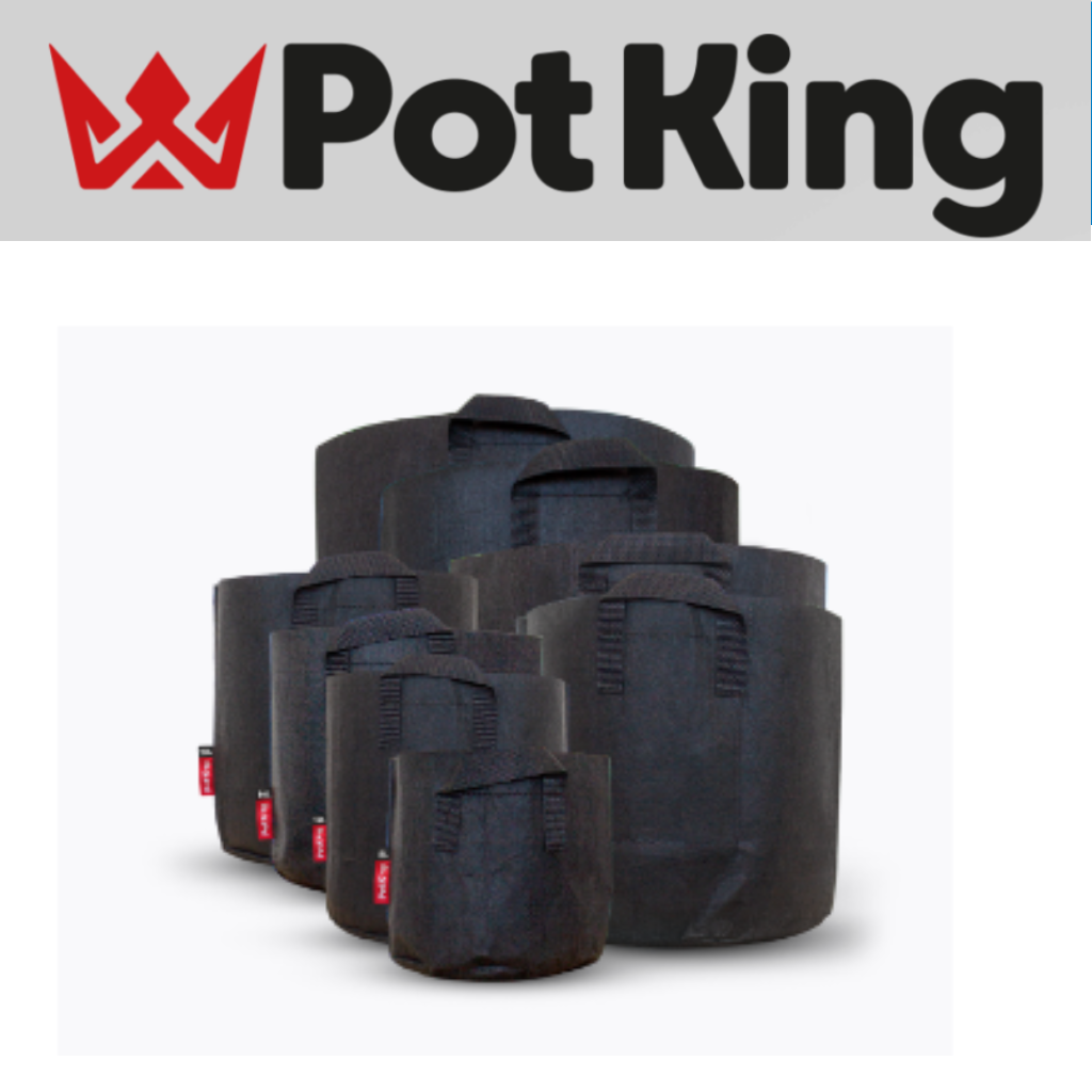 PotKing Round Black Fabric Pot