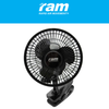 RAM 6" (150mm) Clip-On Fan – 2-Speed Adjustable Desk Fan