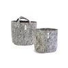 Root Pouch Grey Fabric Pots with Handles